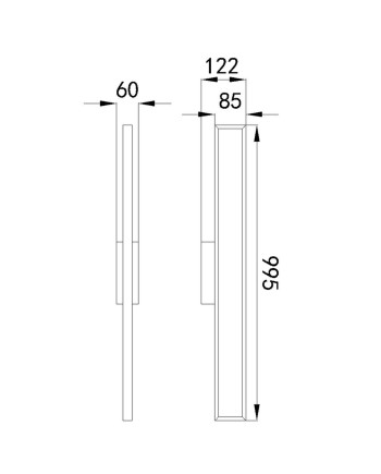 DURBAN * APLIQUE LED 30W 3000K BLANCO